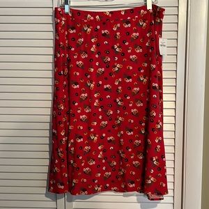 NWT A Line Floral Gap Skirt